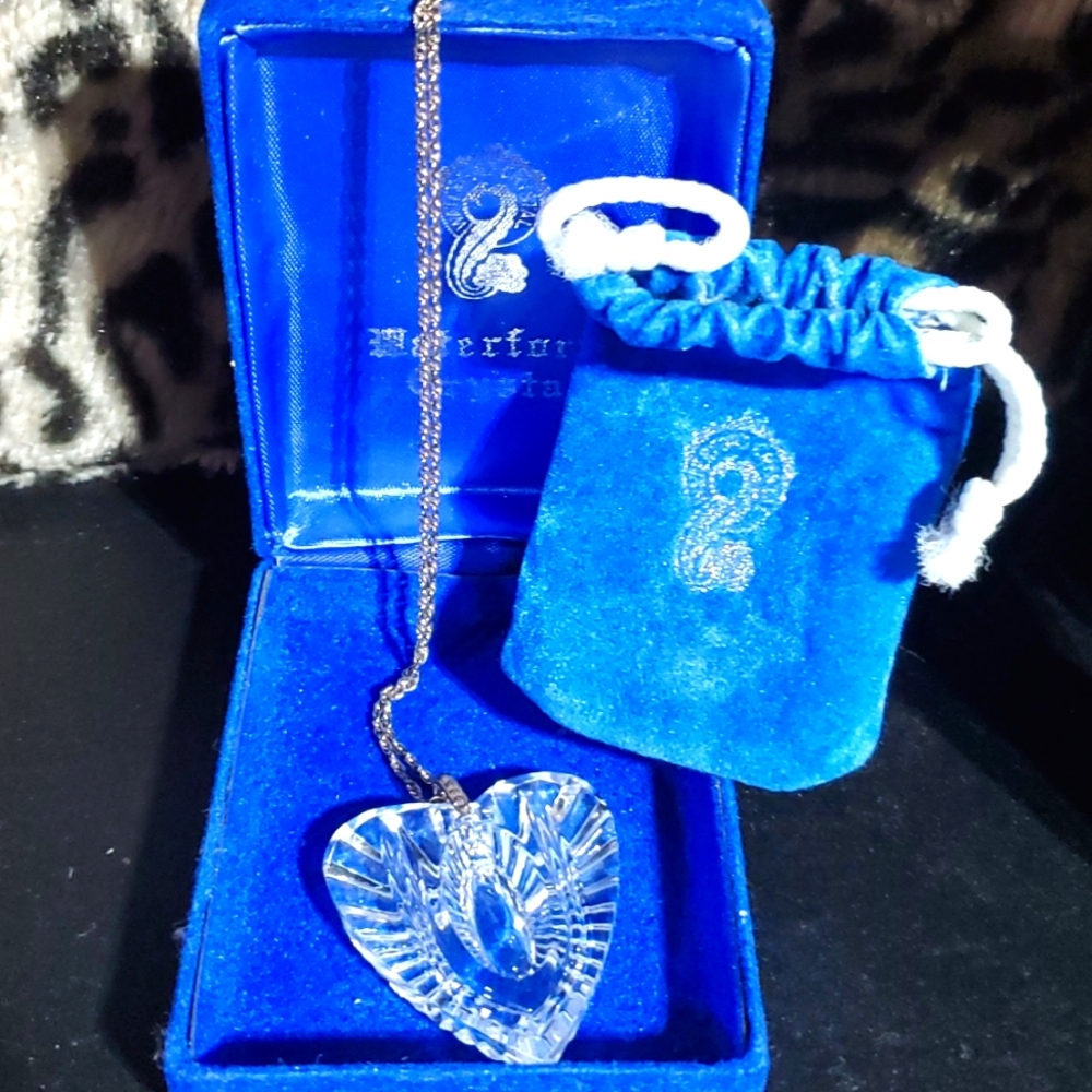 Rare Waterford crystal heart necklace.